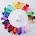 Nuogo 500 Pcs Small Organza Bags Bulk, Drawstring Gift Bags,2.8 x 3.5 Inch