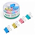 41mm Binder Clips-Multicolor | Made of Tempered Steel, Durable &amp; Rust-Resistant | Perfect for Holding Loose Papers | Ideal for School, Office &amp; Home (Pack of 12)