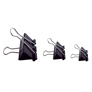 binder clips assorted sizes-black  made of tempered steel durable amp rust-resistant  perfect for holding loose papers  ideal for school office amp home pack of 42