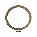 Nurge Premium Quality Beech Wood Embroidery Hoop, Cross Stitch Hoop with Gold Plated Adjustable Brass Screw for DIY Projects Ideal for Crafters,Beginners &amp; Professionals - 8.66" Diameter &amp; 0.31" Thick
