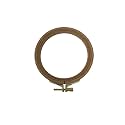 Nurge Premium Quality Beech Wood Embroidery Hoop, Cross Stitch Hoop with Gold Plated Adjustable Brass Screw for DIY Projects Ideal for Crafters,Beginners &amp; Professionals - 3.94" Diameter &amp; 0.31" Thick