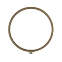 Nurge Premium Quality Beech Wood Embroidery Hoop, Cross Stitch Hoop with Gold Plated Adjustable Brass Screw for DIY Projects Ideal for Crafters,Beginners &amp; Professionals - 12.2" Diameter &amp; 0.62" Thick