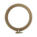 Nurge Premium Quality Beech Wood Embroidery Hoop, Cross Stitch Hoop with Gold Plated Adjustable Brass Screw for DIY Projects Ideal for Crafters,Beginners &amp; Professionals - 5.12" Diameter &amp; 0.62" Thick