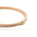 Nurge Premium Quality Beech Wood Embroidery Hoop, Cross Stitch Hoop with Gold Plated Adjustable Brass Screw for DIY Projects Ideal for Crafters,Beginners &amp; Professionals - 11.02" Dia &amp; 0.62" Thick