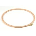 Nurge Premium Quality Beech Wood Embroidery Hoop, Cross Stitch Hoop with Gold Plated Adjustable Brass Screw for DIY Projects Ideal for Crafters,Beginners &amp; Professionals - 11.02" Dia &amp; 0.31" Thick