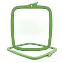 Nurge Green Large (No:4) Plastic Square Embroidery Hoop, Cross Stitch Hoops, Punch Needle Hoop , DIY Craft Sewing,ABS Plastic Embroidery Hoops