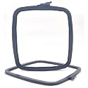 Nurge Square Embroidery Hoop - Plastic Cross Stitch Frame for Needlepoint &amp; Embroidery - Adjustable Craft Hoop - Anthracite - No:4 (Large)