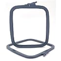 Nurge Square Embroidery Hoop - Plastic Cross Stitch Frame for Needlepoint &amp; Embroidery - Adjustable Craft Hoop - Anthracite - No:3 (Medium)