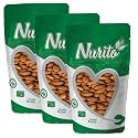 Nurito Almonds 600 Grams (200 Grams X 3) - Raw, Whole And Delicious |Crunchy Texture without Sugar and Salt | Ideal for Snacking, Baking, Smoothies &amp; Meal also for Healthy Lifestyle