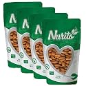 Nurito Almonds 800 Grams (200 Grams X 4) - Raw, Whole And Delicious |Crunchy Texture without Sugar and Salt | Ideal for Snacking, Baking, Smoothies &amp; Meal also for Healthy Lifestyle
