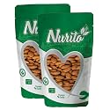 Nurito Almonds 400 Grams (200 Grams X 2) - Raw, Whole And Delicious |Crunchy Texture without Sugar and Salt | Ideal for Snacking, Baking, Smoothies &amp; Meal also for Healthy Lifestyle