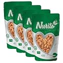 Nurito Gurbandi Almonds 800 Grams (200 Grams X 4) with Rich Flavor, High Antioxidant Content, and Brain-Boosting Nutrition for Daily Vitality and Wellness |Packed with Energy to Support Kids’ Learning, Adults’ Productivity, a