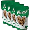 Nurito Kagazi Badam 800 Grams (200 Grams X 4) – Thin Shell Almonds | Packed with Protein, Fiber, and Vitamins | Badam with shell – Easy to Crack, Supports Brain Health and Boosts Energy – Great Snack Option for Office, School