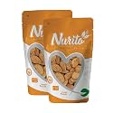 Nurito Almond Roasted &amp; Salted 500g (250g X 2) – Dry Fruits- Badam Roasted | Crunchy, Healthy &amp; Delicious Vegan-Friendly Nut Snack | Rich in Protein, Fiber, Healthy Fats, Calcium &amp; Dietry Fibre | Roasted Badam Bes