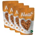 Nurito Almonds 1000 Grams (250 Grams X 4) - Raw, Whole And Delicious |Crunchy Texture without Sugar and Salt | Ideal for Snacking, Baking, Smoothies &amp; Meal also for Healthy Lifestyle