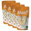 Nurito Kaju (Cashew) 1000 Grams (250 Grams X 4) for All Ages | High in Protein and Boosts Energy and Build Immunity | Healthy Nutritious Cashew Nut | Delicious Vegan &amp; Crunchy Kaju Nut for Cooking and Raw Eating