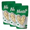 Nurito Kaju (Cashew) 600 Grams (200 Grams X 3) for All Ages | High in Protein and Boosts Energy and Build Immunity | Healthy Nutritious Cashew Nut | Delicious Vegan &amp; Crunchy Kaju Nut for Cooking and Raw Eating
