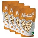 Nurito Roasted and Salted Pistachios 1000 Grams (250g X 4) – Tasty Crunchy Healthy Nut Snack | Pista Dry Fruit | Rich in Protein, Fiber &amp; Antioxidants | Great for Kids During Study Time and Office Breaks | Vegan Friendly 