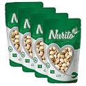 Nurito Roasted and Salted Pistachios 800 Grams (200g X 4) – Tasty Crunchy Healthy Nut Snack | Pista Dry Fruit | Rich in Protein, Fiber &amp; Antioxidants | Great for Kids During Study Time and Office Breaks | Vegan Friendly P