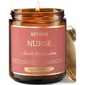 Nurse Retirement Gift - Scented Candle for Retired Nurses, Unique Registered Nurses Week Gift for Women, Farewell Appreciation for Retiring RN, LPN, Happy Retirement Presents for Coworker