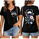 Nurse Shirts for Women Boho Floral Nurse Life T Shirt