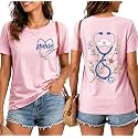 Nurse Shirts for Women Boho Floral Nurse Life T Shirt