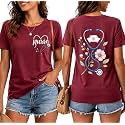 Nurse Shirts for Women Boho Floral Nurse Life T Shirt