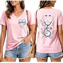 Nurse Shirts for Women Boho Floral Nurse Life T Shirt