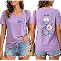 Nurse Shirts for Women Boho Floral Nurse Life T Shirt