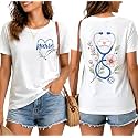 Nurse Shirts for Women Boho Floral Nurse Life T Shirt