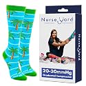 Nurse Yard Compression Socks for Nurses - Women &amp; Men - 20-30mmHg Graduated Compression, For Medical Staff, Athletes - 1 Pair