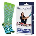 Nurse Yard Compression Socks for Nurses - Women &amp; Men - 20-30mmHg Graduated Compression, For Medical Staff, Athletes - 1 Pair