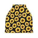 Nursing Cover, Breastfeeding Soft Carseat Canopy Sunflower Multi Use for Baby Car Seat Covers Canopy Shopping Cart Cover Scarf Light Blanket Stroller Cover