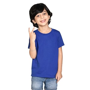 Nusyl Boys Half Sleeves Solid T-Shirt for