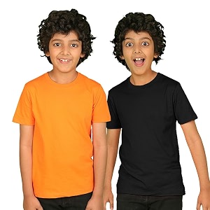 Nusyl Boys Half Sleeves Solid T-Shirt for