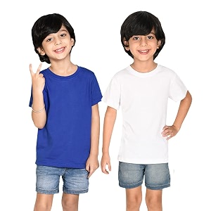 Nusyl Boys Half Sleeves Solid T-Shirt for