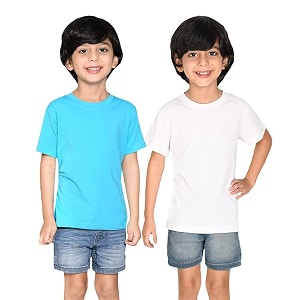 Nusyl Boys Half Sleeves Solid T-Shirt for
