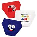 Nusyl Boys Cotton Briefs for Kids | Face Print Underwear Innerwear | Soft Breathable Fabric | Comfortable Fit | 3-14 Years | Multiple Colors & Packs