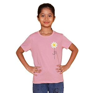 Nusyl Girls Half Sleeves T-Shirt for Kids