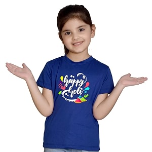 Nusyl Girls Half Sleeves T-Shirt for Kids