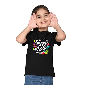 Nusyl Girls Half Sleeves T-Shirt for Kids