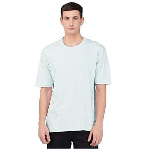 Nusyl Men Solid Oversized t-Shirt - NUMCOTSH0001