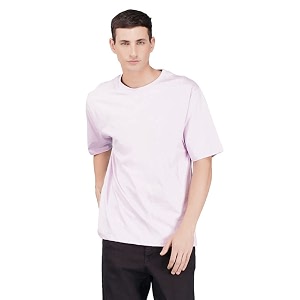 Nusyl Men Solid Oversized t-Shirt - NUMCOTSH0001