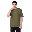 Nusyl Men Solid Oversized t-Shirt - NUMCOTSH0001