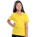 Nusyl Solid Polo T-Shirt for Girls | Regular Fit | Polo Collar &amp; Buttoned T-Shirt - Bubblegum Pink