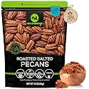 NUT CRAVINGS - Pecans Halves, Roasted & Salted, No Shell (16oz - 1 LB)
