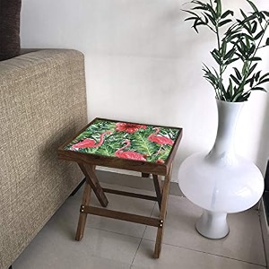 Nutcase Designer Teak Wood Side Table Folding