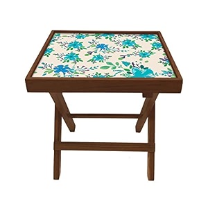 Nutcase Designer Teak Wood Side Table Folding