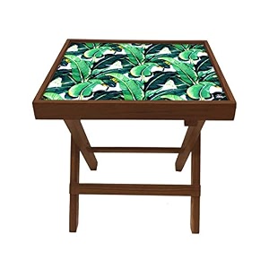 Nutcase Designer Teak Wood Side Table Folding