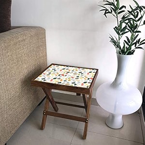 Nutcase Designer Teak Wood Side Table Folding